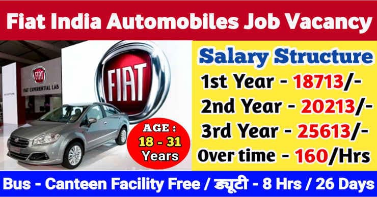 Fiat India Automobiles Company Job Placement 2025